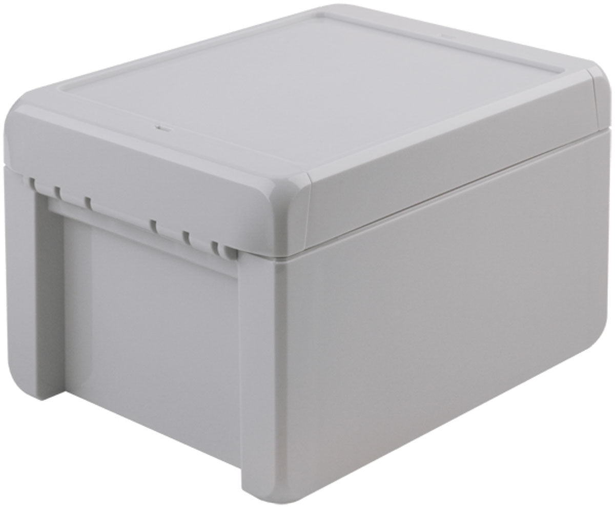 Bopla Bocube Series Light Grey Polycarbonate Enclosure, IP66, IP68, IK07 Flanged 90 mm, 151 mm, 125 mm