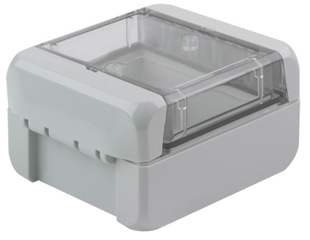 Bopla Bocube Series Light Grey Polycarbonate Enclosure, IP66, IP68, IK07 47 mm, 89 mm, 80 mm