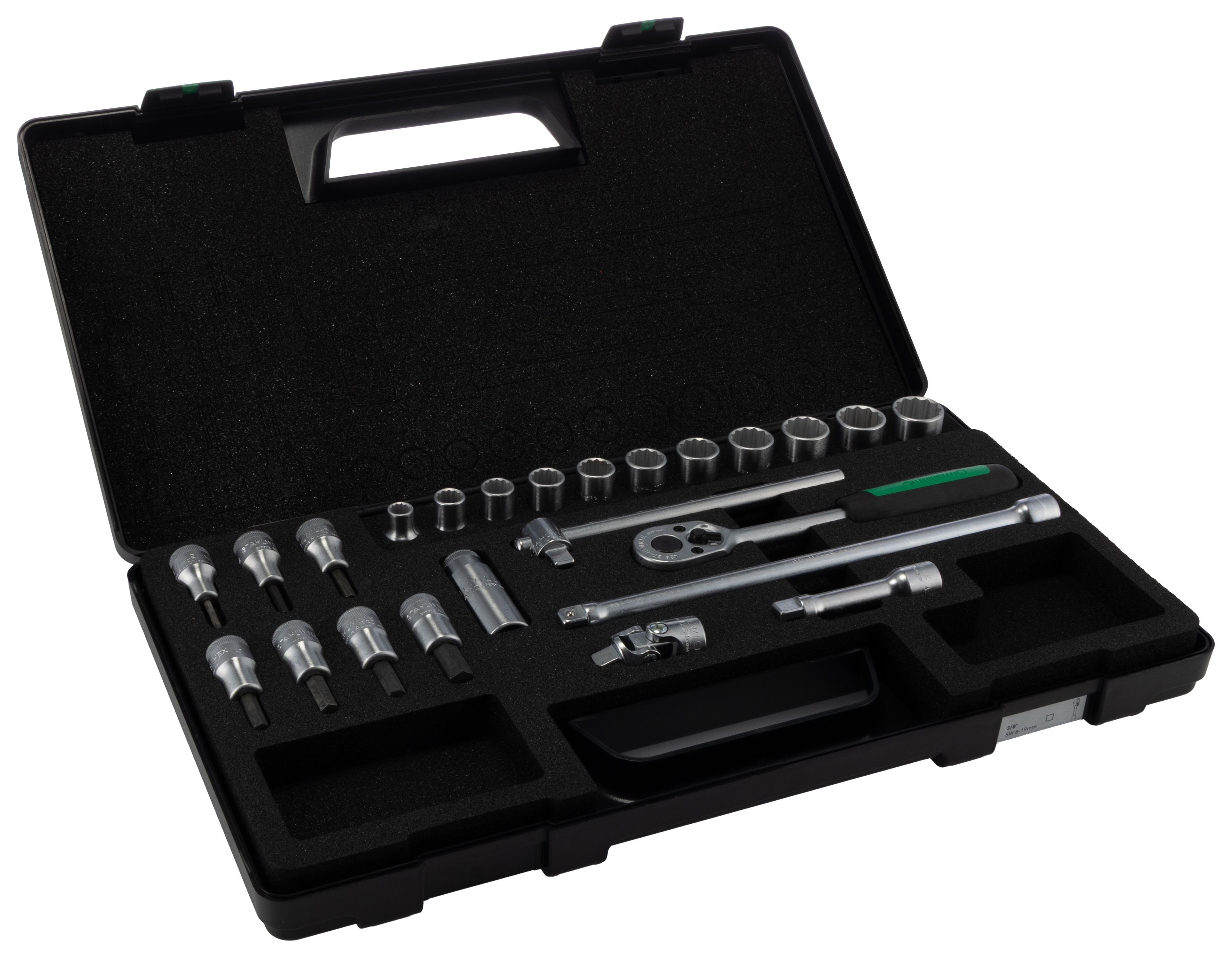 STAHLWILLE 24-Piece 3/8 in Bi-Hexagonal Socket Set