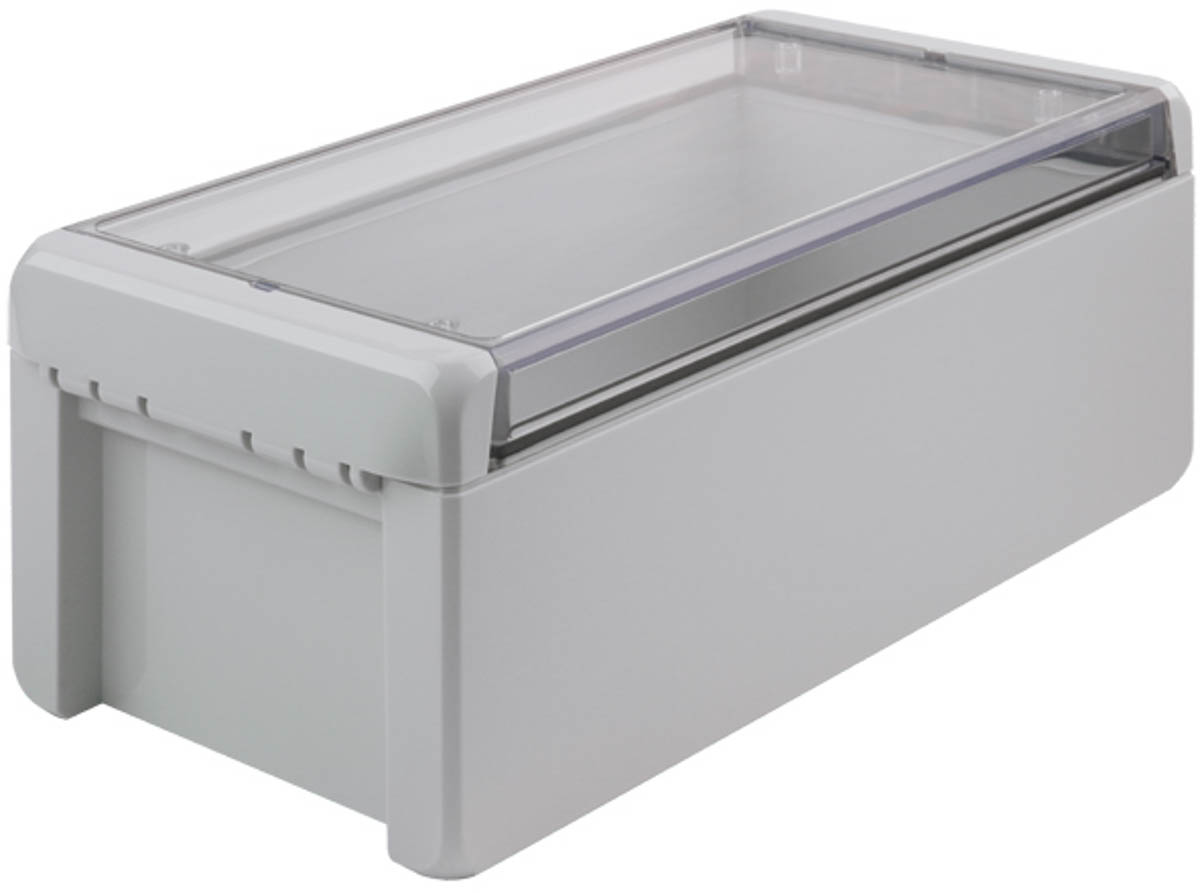 Bopla Bocube Series Light Grey Polycarbonate Enclosure, IP68, IP66, IK07 90 mm, 231 mm, 125 mm