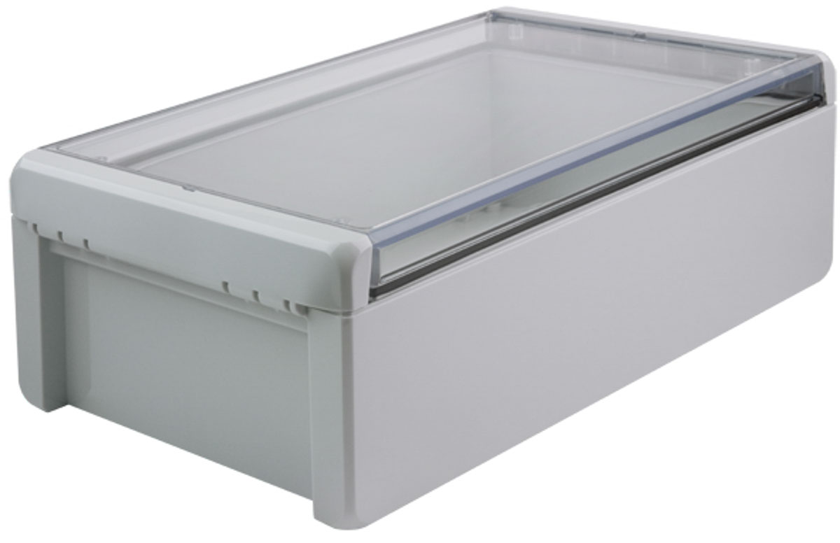 Bopla Bocube Series Light Grey Polycarbonate Enclosure, IP68, IP66, IK07 90 mm, 271 mm, 170 mm