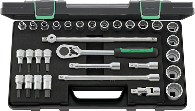 STAHLWILLE 31-Piece 1/2 in Hexagon Socket Set