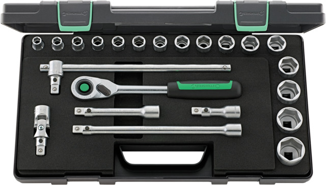 STAHLWILLE 22-Piece 1/2 in Hexagon Socket Set