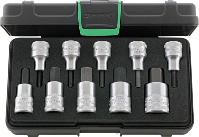 STAHLWILLE 10-Piece 1/2 in Hexagon Socket Set