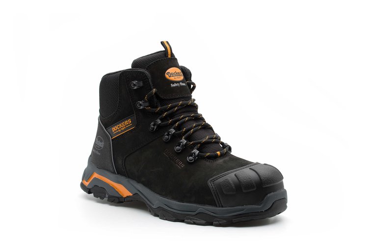 d0010-000-45 Dockers by Gerli FROST S3 Unisex Black Composite Toe Capped Safety Shoes, UK 10.5, EU 45