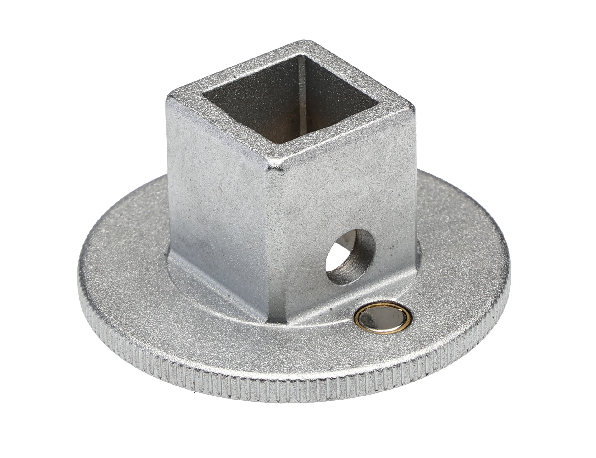 96121002 STAHLWILLE Round Set Adapter, 1/2 in, 1/4 in, 3/8 in Insert, 5.8 x 3 cm, Chrome Finish