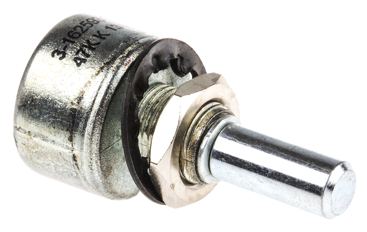 404802692040 TE Connectivity M 47kΩ Rotary Potentiometer 1-Gang Panel Mount,