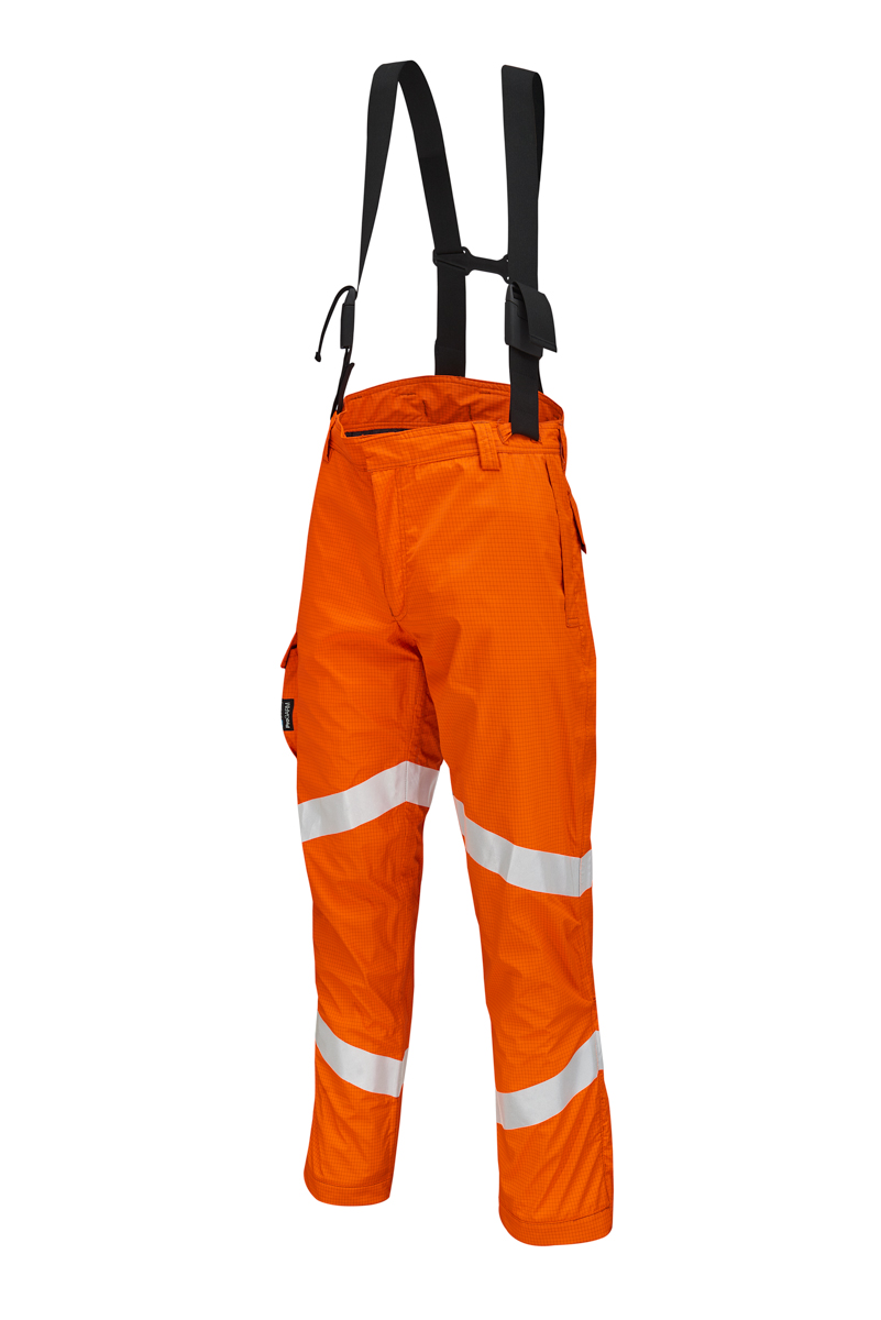 ProGARM Orange Waterproof Salopettes, S Hi-Vis