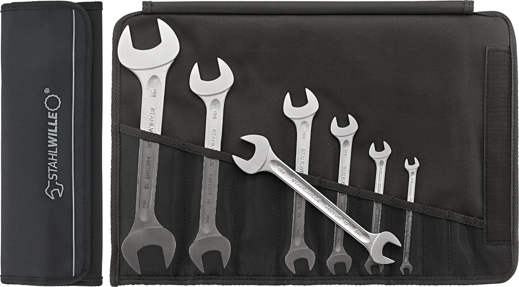 STAHLWILLE 7-Piece Spanner Set, 7/8 x 15/16 in, Chrome Alloy Steel