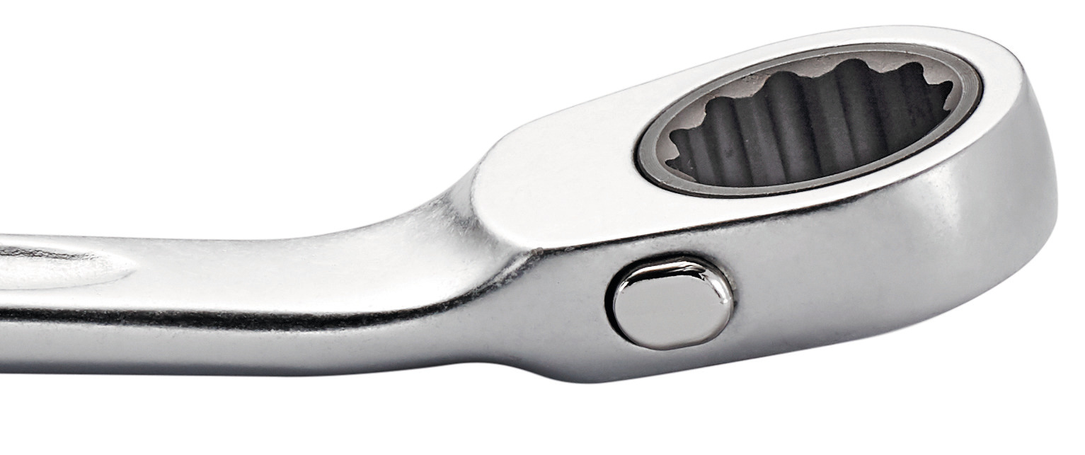 96411713 STAHLWILLE 12-Piece Combination Ratchet Spanner, 9/16 in, Chrome Alloy Steel