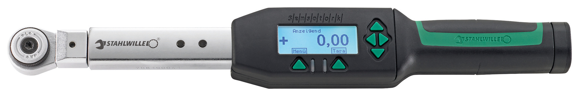 STAHLWILLE 713R/6 Digital Torque Wrench, 3 To 60 Nm, 3/8 in Drive, Round Drive, 378mm Overall
