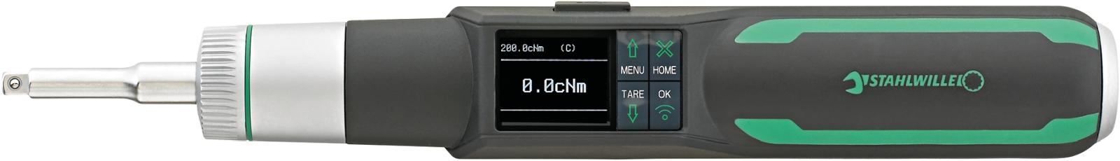STAHLWILLE Digital Torque Screwdriver, 0.3 to 3 Nm, 1/4 in Drive, ±4 % Accuracy