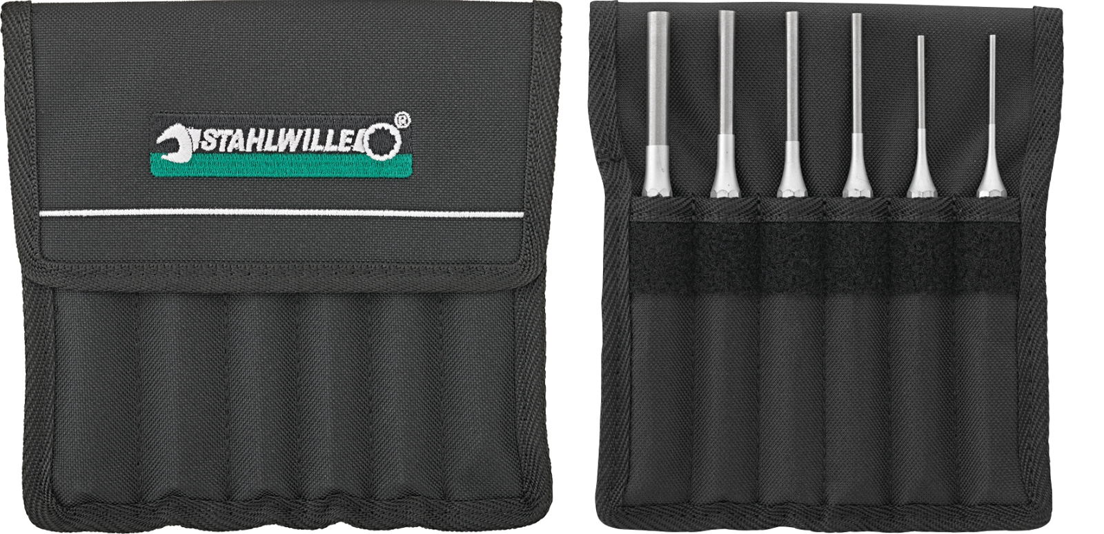 STAHLWILLE 6-Piece Punch Set, Pin Punch, 150 mm Overall
