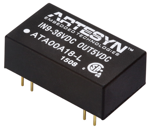 Artesyn Embedded Technologies ATA DC-DC Converter, 12V dc/ 250mA Output, 18 → 75 V dc Input, 3W, Through Hole,