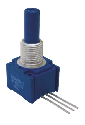 Bourns 96 250 kΩ Rotary Potentiometer 1-Turns 1-Gang Panel Mount, 96A1D-G28-E22L
