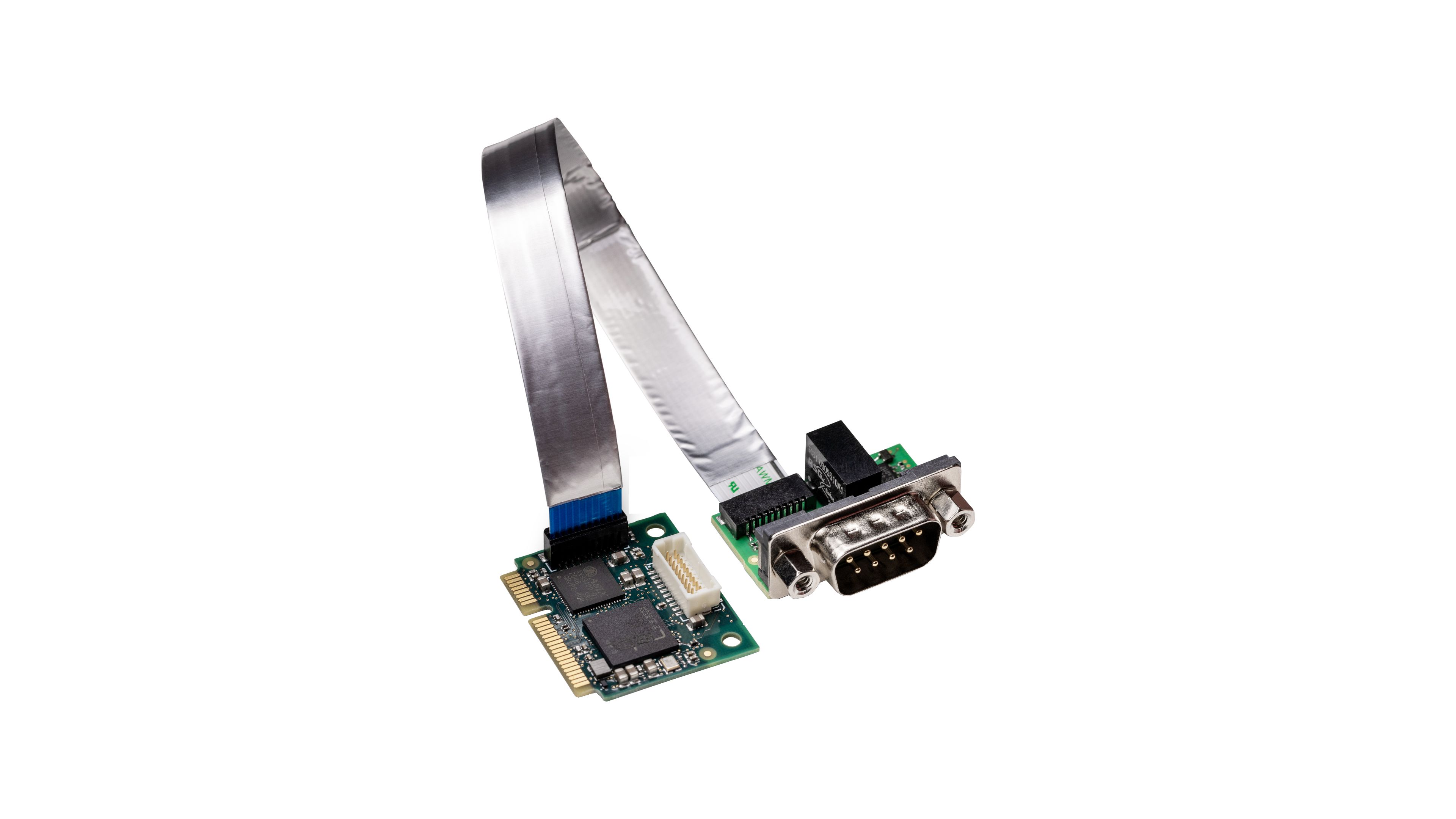 Hilscher 1 Mini PCI Express D-sub, 9 Pin Serial Card