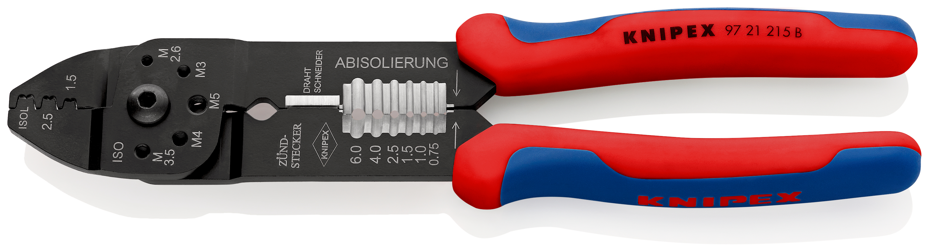 Knipex 97 4 mm Crimp Tool for Uninsulated Open Barrel Terminals