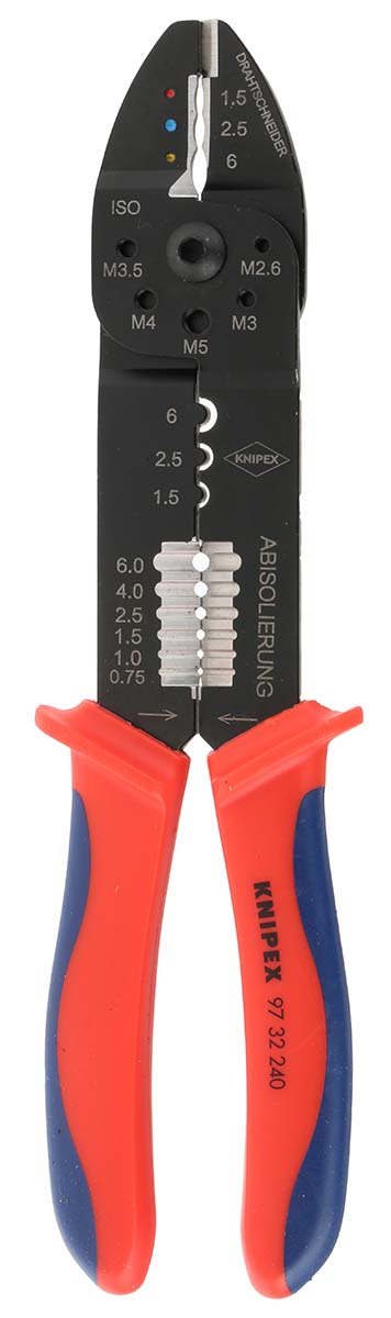 Knipex 97 32 240 Copper Crimp Tool for Uninsulated Terminal