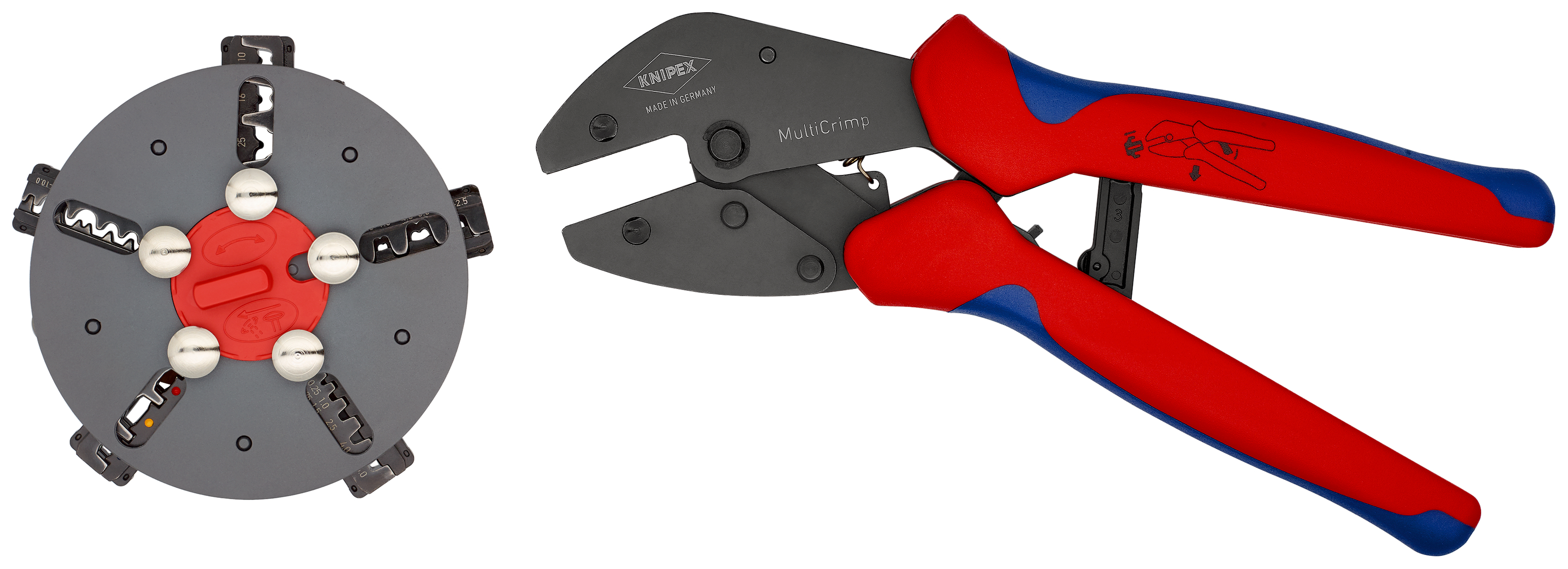 97-33-02 Knipex MultiCrimp Crimp Tool for Uninsulated Open Barrel Terminals