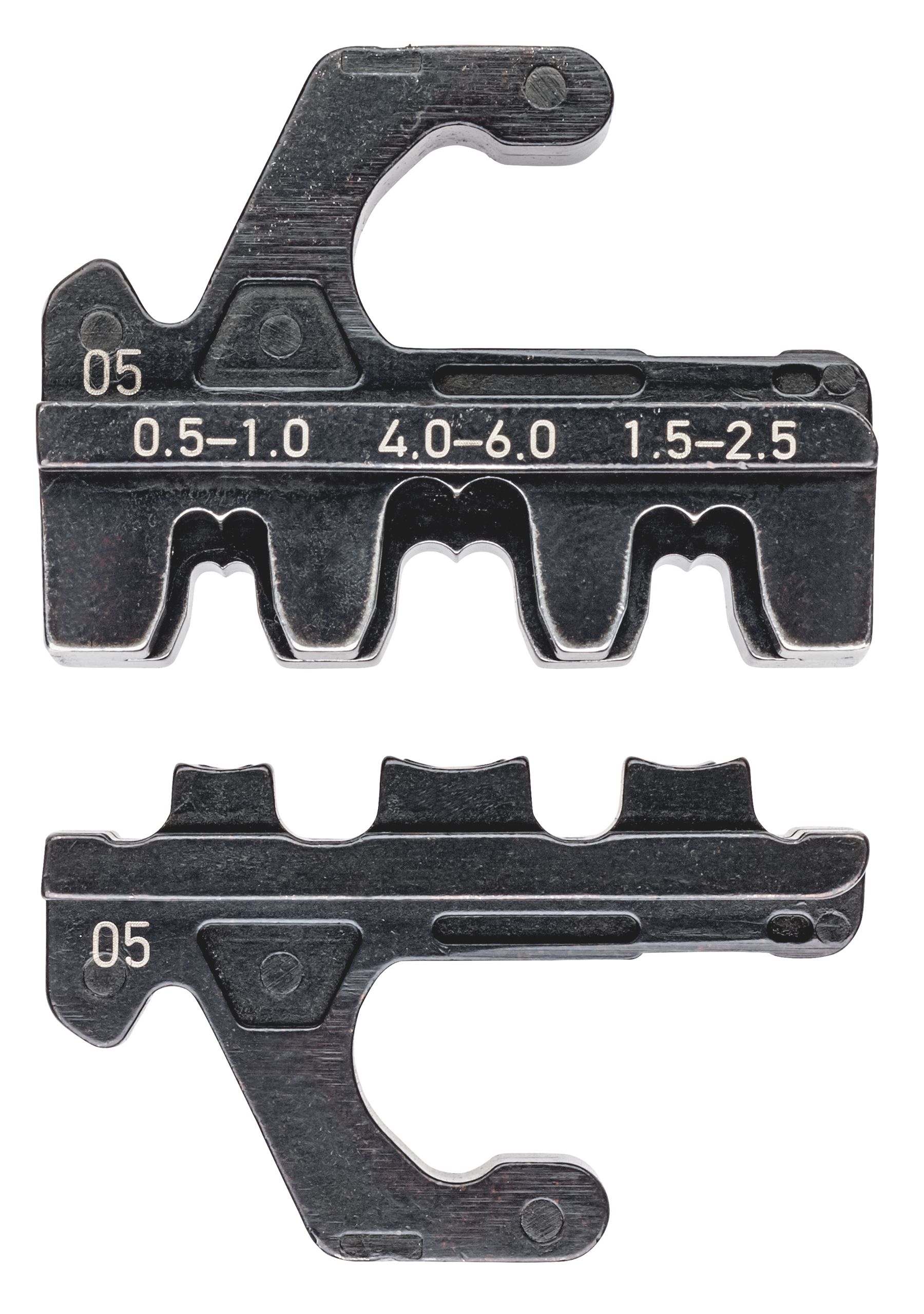 Knipex, 97 Crimp Die, Coaxial Type Open Plug Type Connector Grey