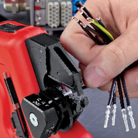 97-43-e Knipex eCrimp 2.4 mm Crimp Tool Frame for Exchangeable Crimping dies