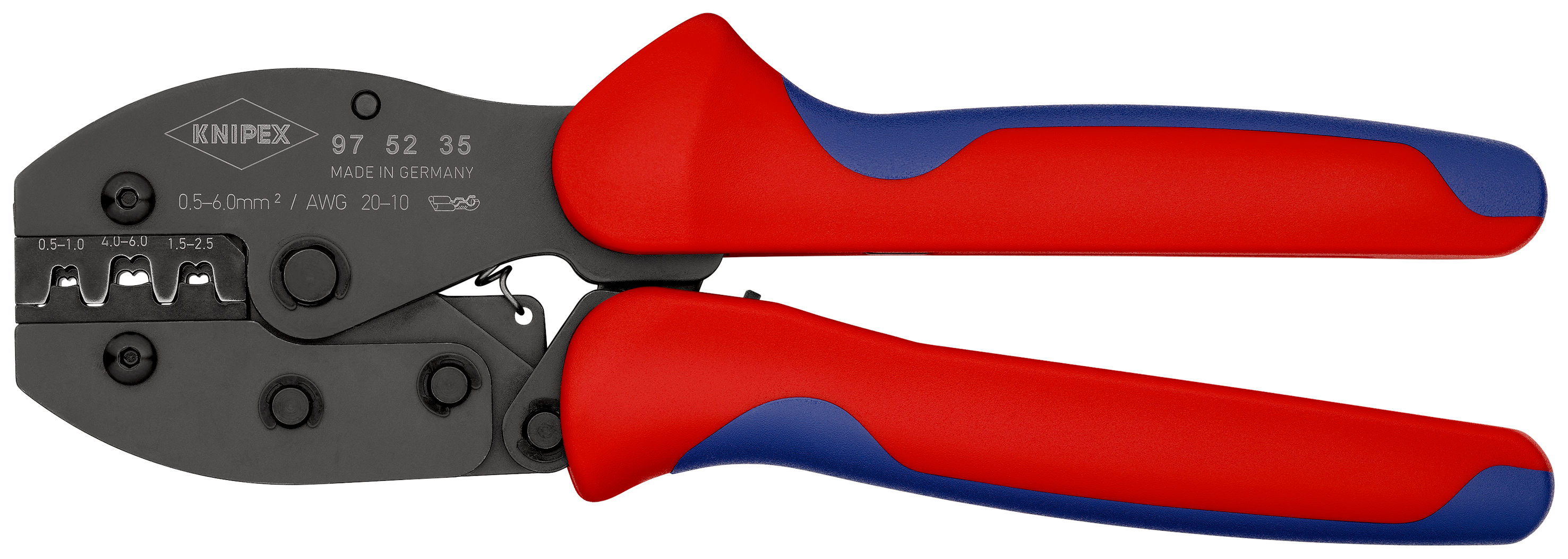 Knipex PreciForce 1.5 mm Crimp Tool Crimp Tool for Uninsulated Open Barrel Terminals