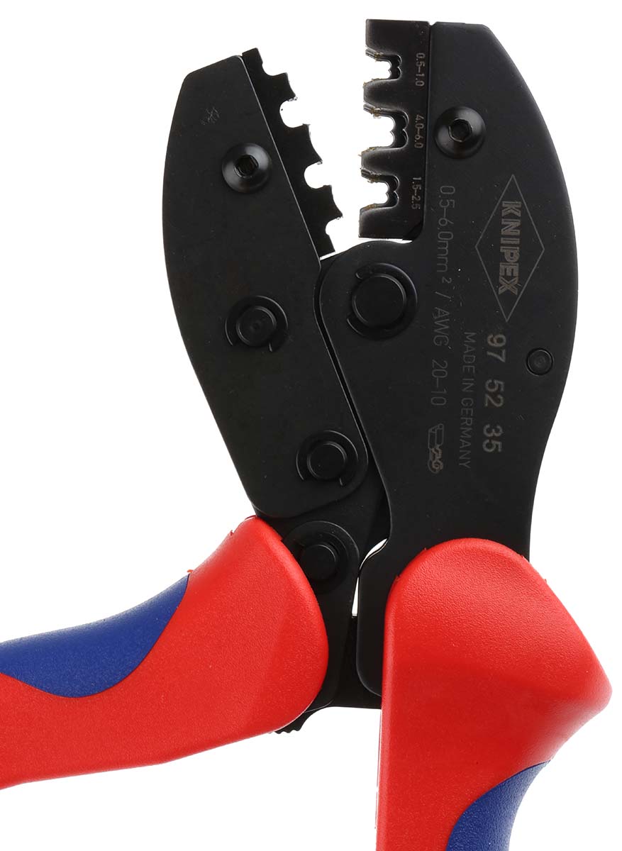 97-52-35 Knipex PreciForce 1.5 mm Crimp Tool Crimp Tool for Uninsulated Open Barrel Terminals