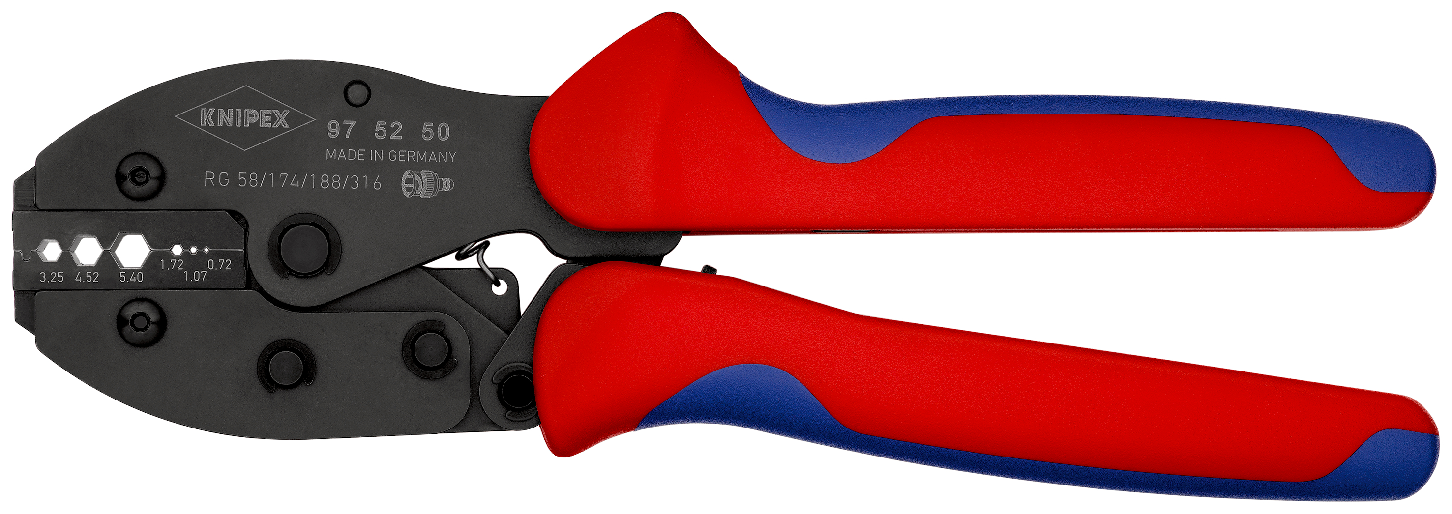 Knipex PreciForce 1.5 mm Crimp Tool Crimp Tool for TNC Connectors, BNC Connectors