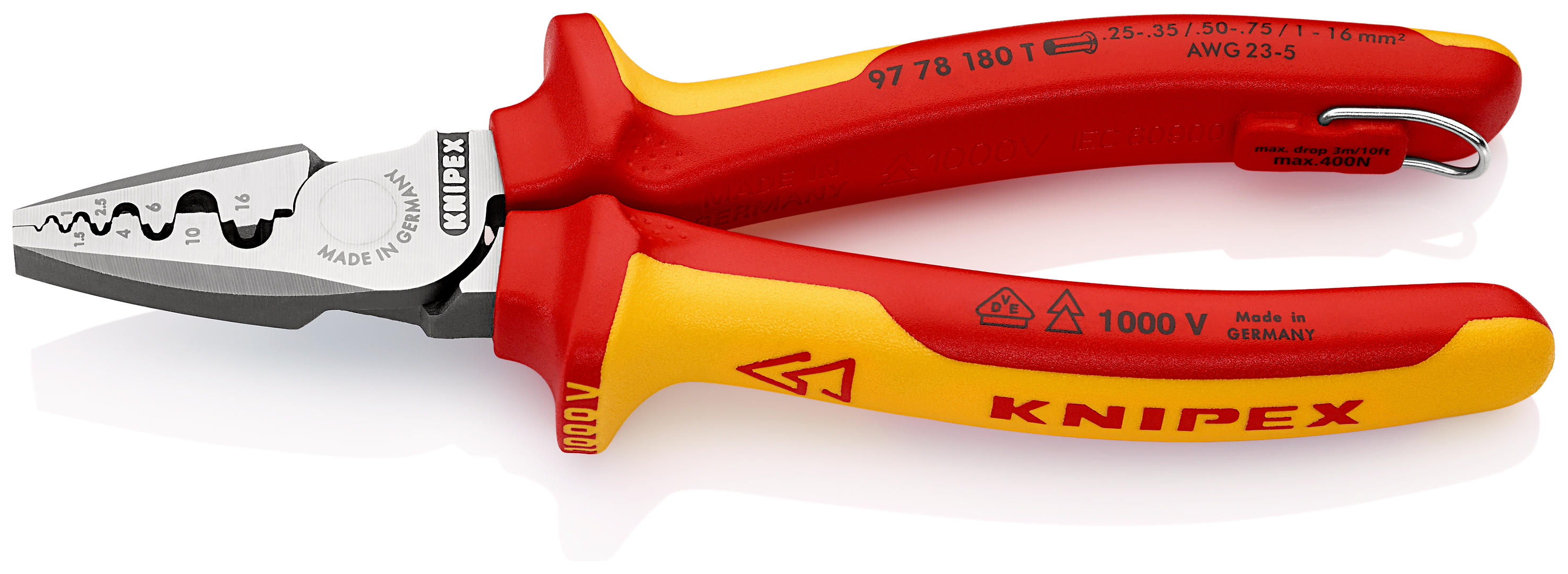 Knipex Crimp Tool for Wire Ferrules