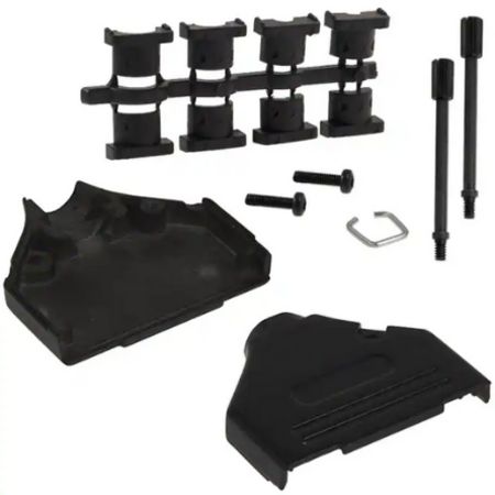 Norcomp 970 Series Zinc Straight D-Sub Backshell, 25 Way Strain Relief