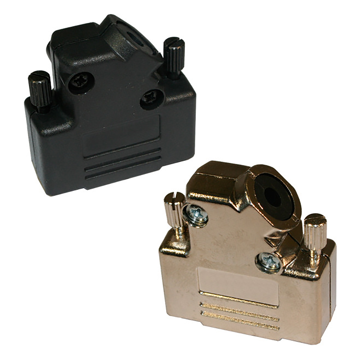 Norcomp 971 Series Zinc 45° D-Sub Backshell, 9 Way