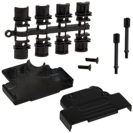Norcomp 971 Series Zinc Straight D-Sub Backshell, 25 Way Strain Relief