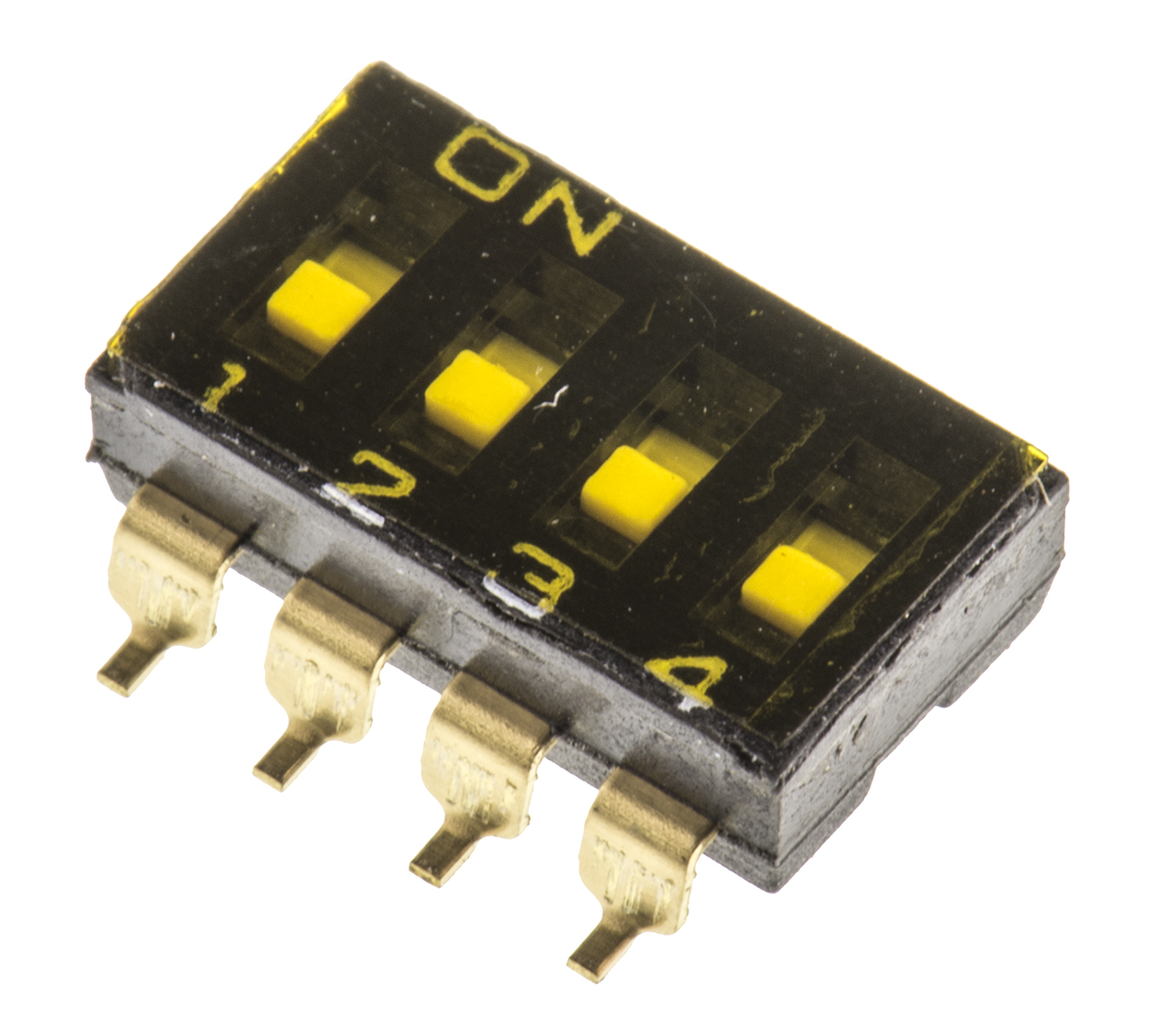 Omron 4 Way Surface Mount DIP Switch 4PST