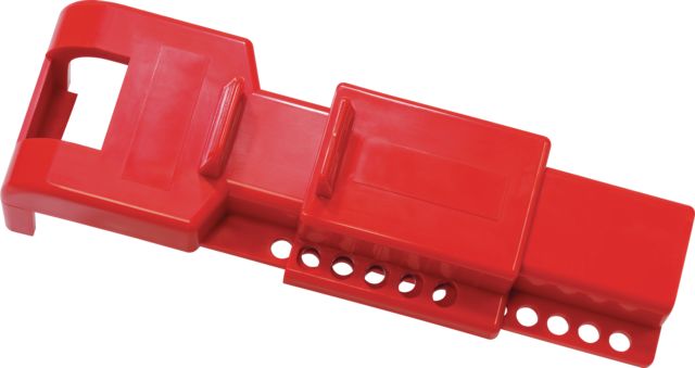 ABUS Red 5-Lock Valve Lockout Plastic Universal Valve Lockout, 50 in