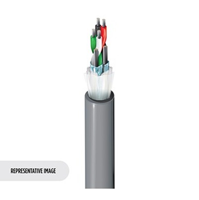 Belden 9729ELW Series Control Cable, 2 Pairs, 500 m, Chrome Sheath Low Smoke Zero Halogen