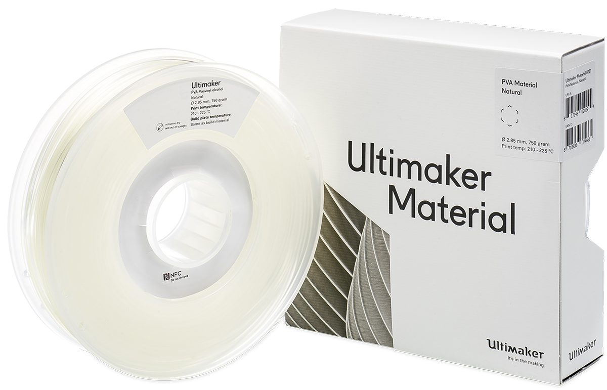 9731 Ultimaker 2.85 mm Natural Polyvinyl Chloride 3D Printer Filament, 750 g