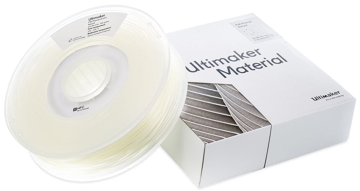 9731 Ultimaker 2.85 mm Natural Polyvinyl Chloride 3D Printer Filament, 750 g