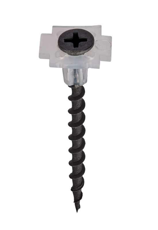 RS PRO Phillips Bugle Steel Collated Drywall Screw, Black, 3.5mm Thread, 25mm Length