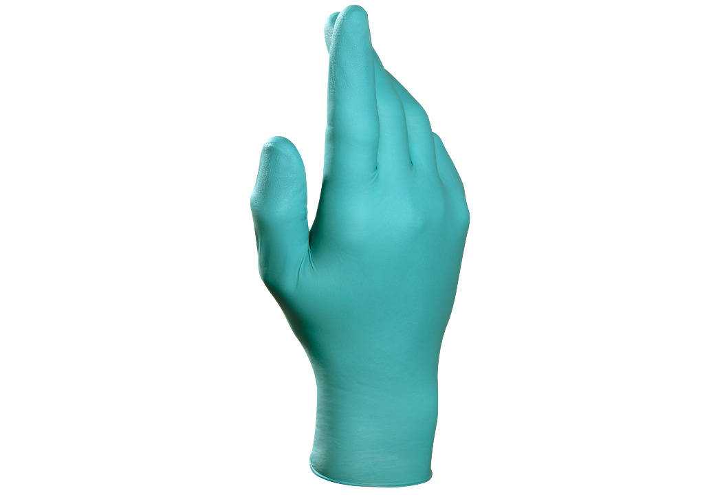Mapa Solo 977 Green Nitrile Glove, Size 7, Nitrile Coating