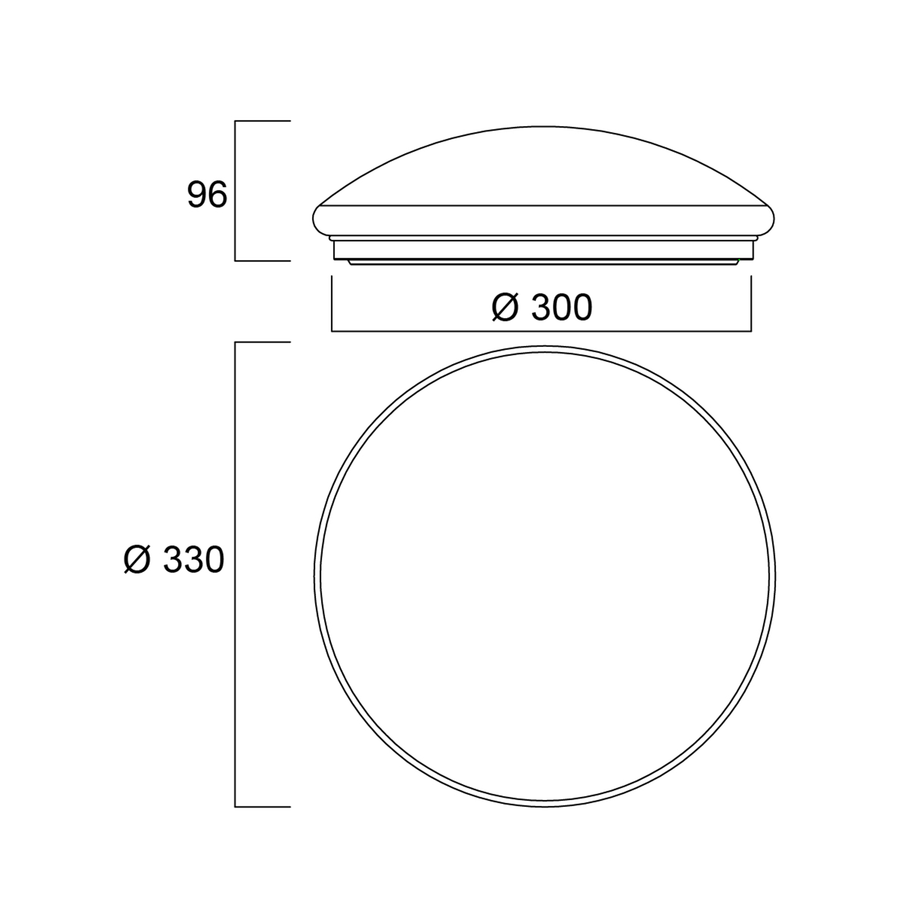 43433 Sylvania LED Bulkhead Light, 18 W, 220-240, IP44