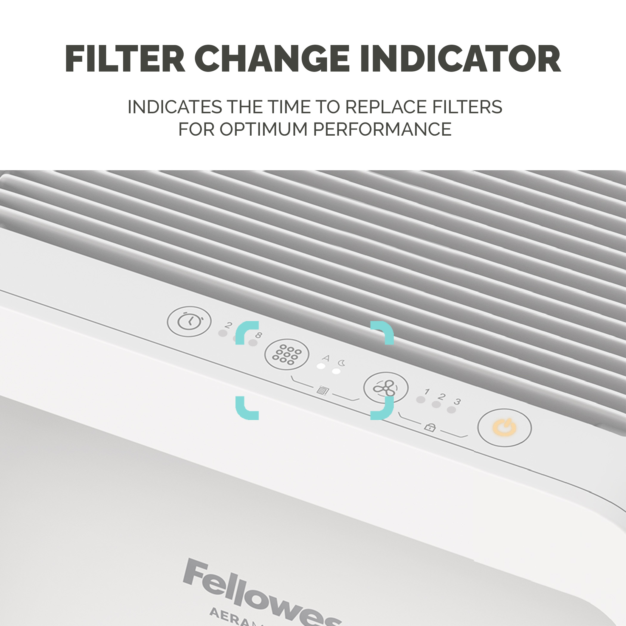 9799401 Fellowes HEPA Air Purifier, 80 m², 68.5 dB