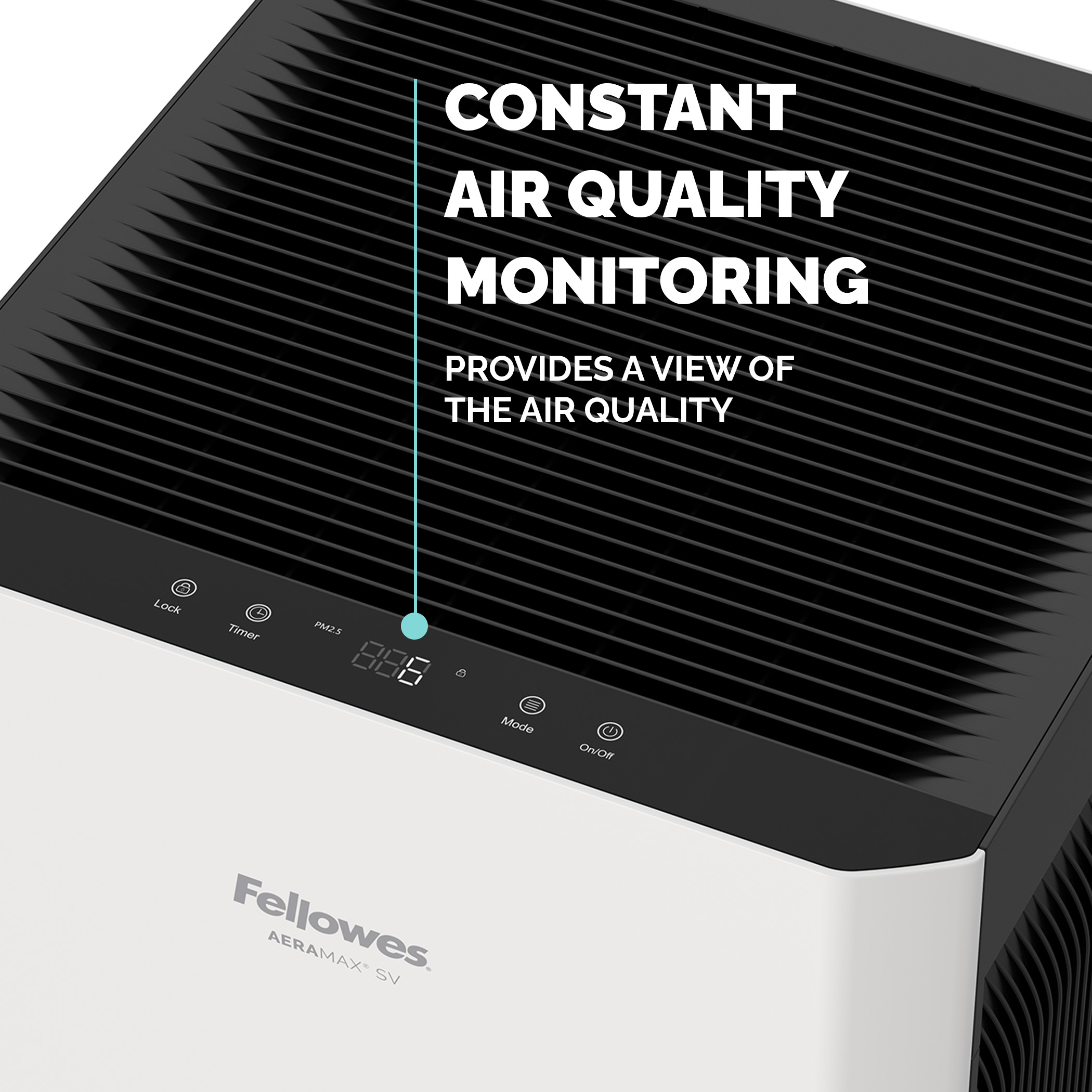 9799601 Fellowes HEPA Air Purifier, 80 m², 69.5 dB