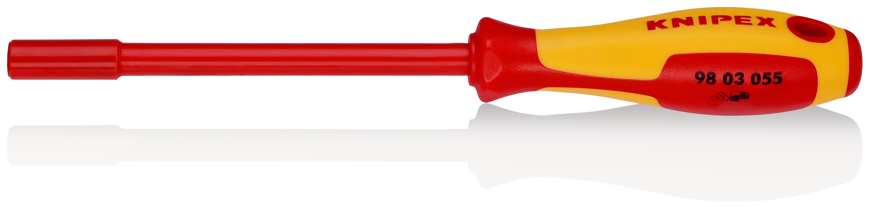 Knipex Hexagonal Nut Driver, 5.5 mm Tip VDE/1000V Approved, 125 mm Blade, 232 mm Overall