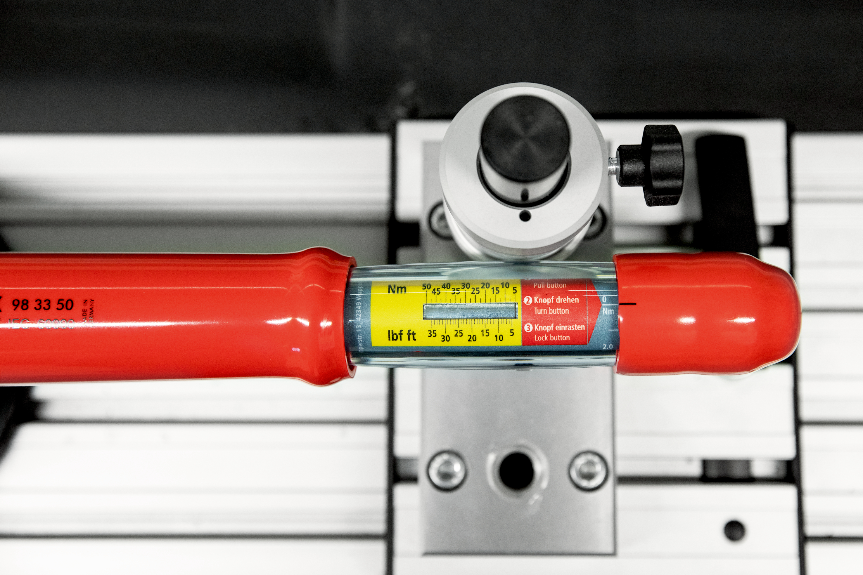 98-33-50-rs Knipex Click Torque Wrench, 5 To 50 Nm, 3/8 in Drive, Square Drive, 385mm Overall, RSCAL