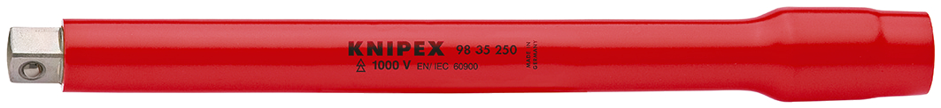 Knipex 3/8 in Square Extension Bar, 250 mm Overall