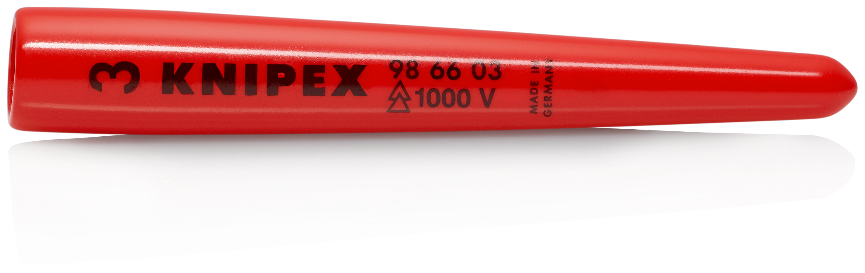 98-66-03 Knipex 80 mm Red Cable Cover in Plastic, 10 mm ID