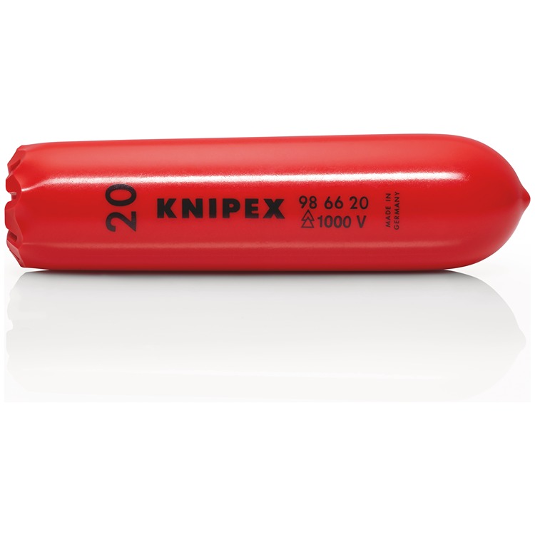 98-66-20 Knipex 100 mm Red Cable Cover in Plastic, 20 mm ID