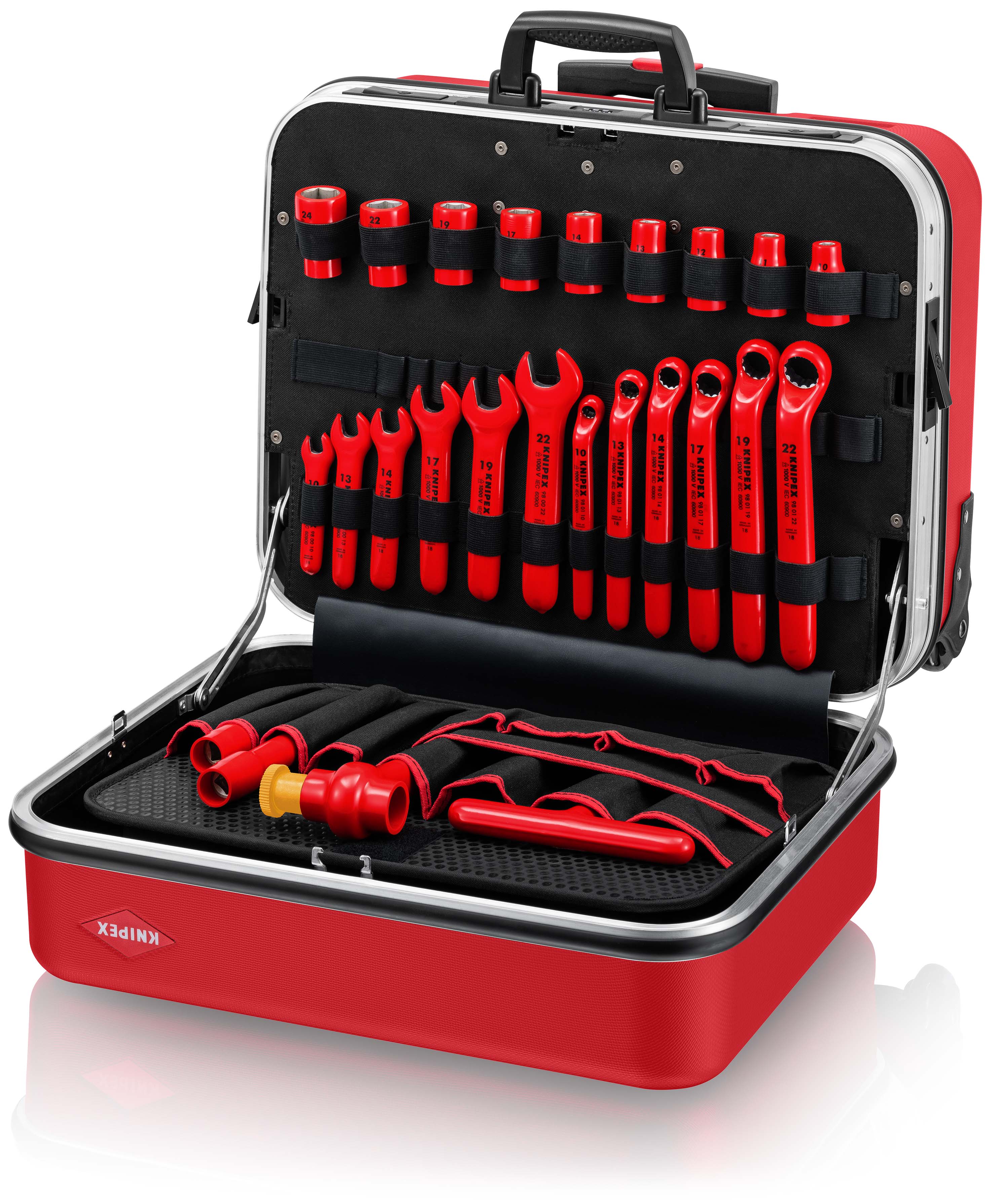98-99-15 Knipex ABS, Aluminium Tool Case Wheeled 290 mm 520 mm 520mm