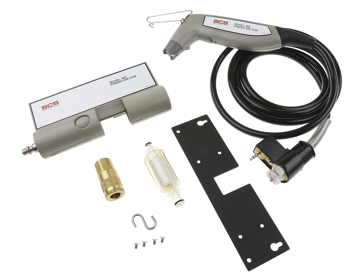 980e SCS ±30 V Type G, EU, US Ionized Air Gun, Ioniser