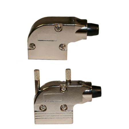Norcomp 981 Series Zinc Alloy Right Angle D-Sub Backshell, 15 Way Strain Relief